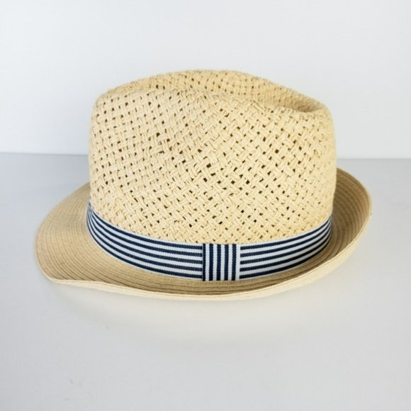 INC International Concepts Open-Braid Fedora - Tan - Picture 2 of 3